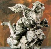 Angel - Terracotta nad bronze Chigi Saracini Collection
